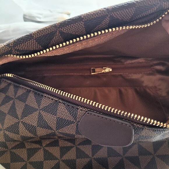 Anck Fanny Pack Women's Crossbody Belt Bag, Chocolate Brown 13x6x6" - Picture 4 of 8